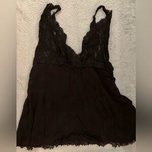 Hanky Panky Black Lace Babydoll Nightie